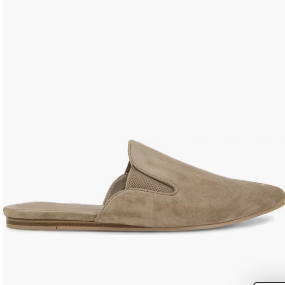 Splendid Taupe Liza Slide Suede Mules color Ermine size 8 - Picture 3 of 8